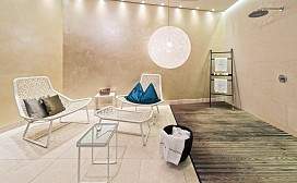 Blick in eine der stylischen Private Spa Suiten