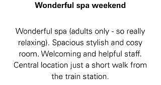 Feedback von einem zufriedenen Gast