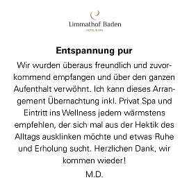 Wohlwollendes Feedback von einem zufriedenen Gast