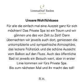 Wohlwollendes Feedback von einem zufriedenen Gast