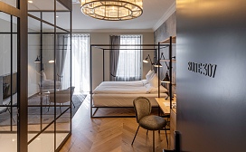 Novum Spa Limmat Suite mit Terrasse und Flussblick Businesshotel