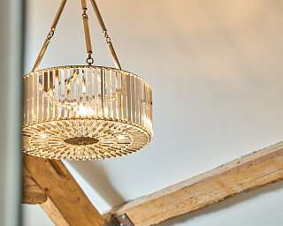 Designerlampe im Studio vom Limmathof Baden 