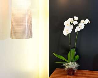 Designlampe im Novum Spa Hotelzimmer 